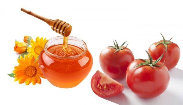 Cách chăm sóc da mặt nhờn bằng hỗn hợp cà chua, mật ong